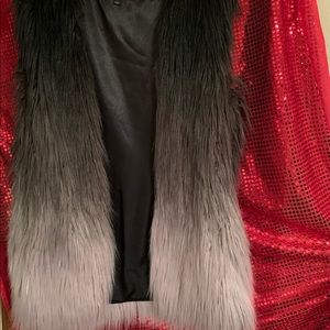 Faux Fur Ombré Vest.